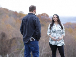 daddy has a photo of baby in pocket